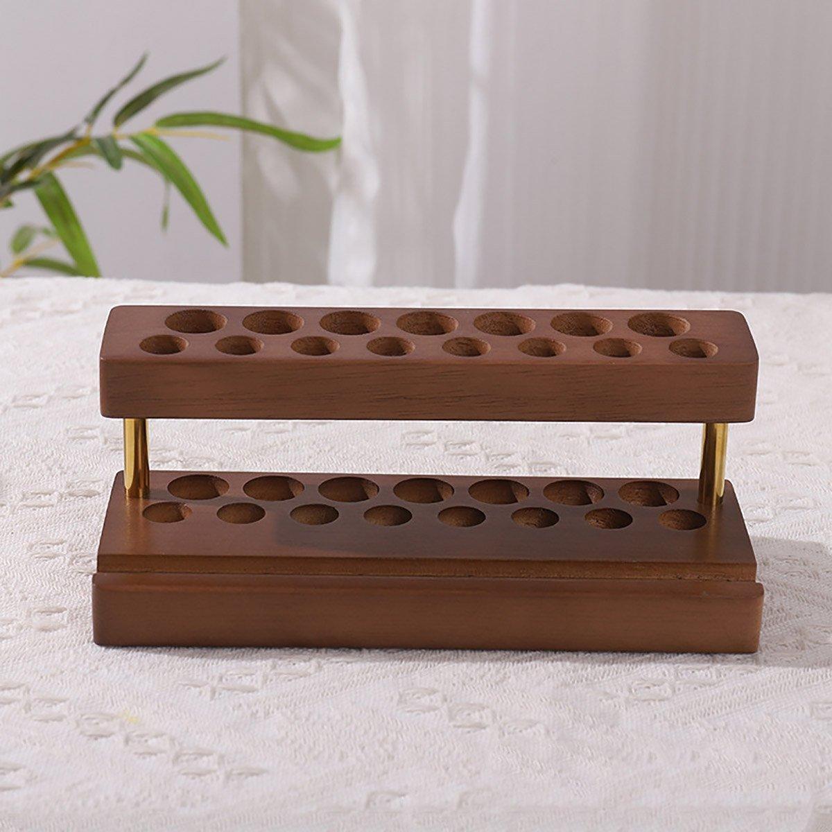 Wooden Desktop Organiser in Two Wood Tones | StorageOZ
