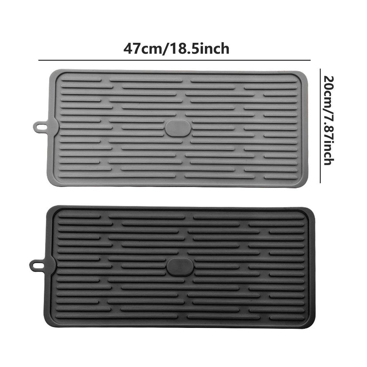 20cm Silicone Kitchen Drain Mat Two Colours | StorageOZ