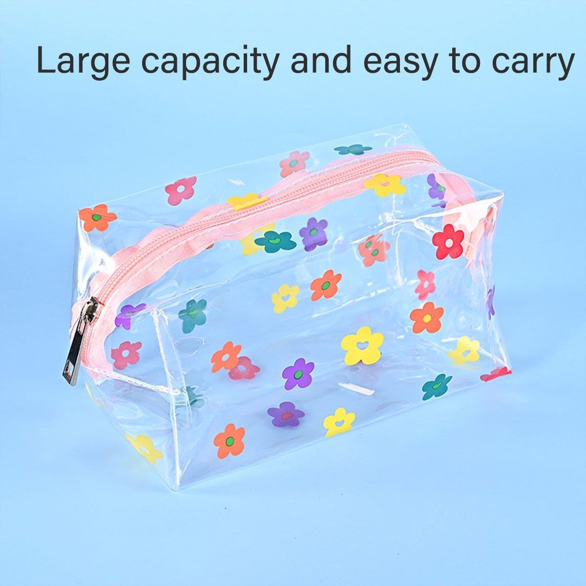 2 Pcs Clear PVC Travel Makeup Storage Bags | StorageOZ