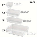 Clear Drawer Organiser Set in Three Packs | StorageOZ