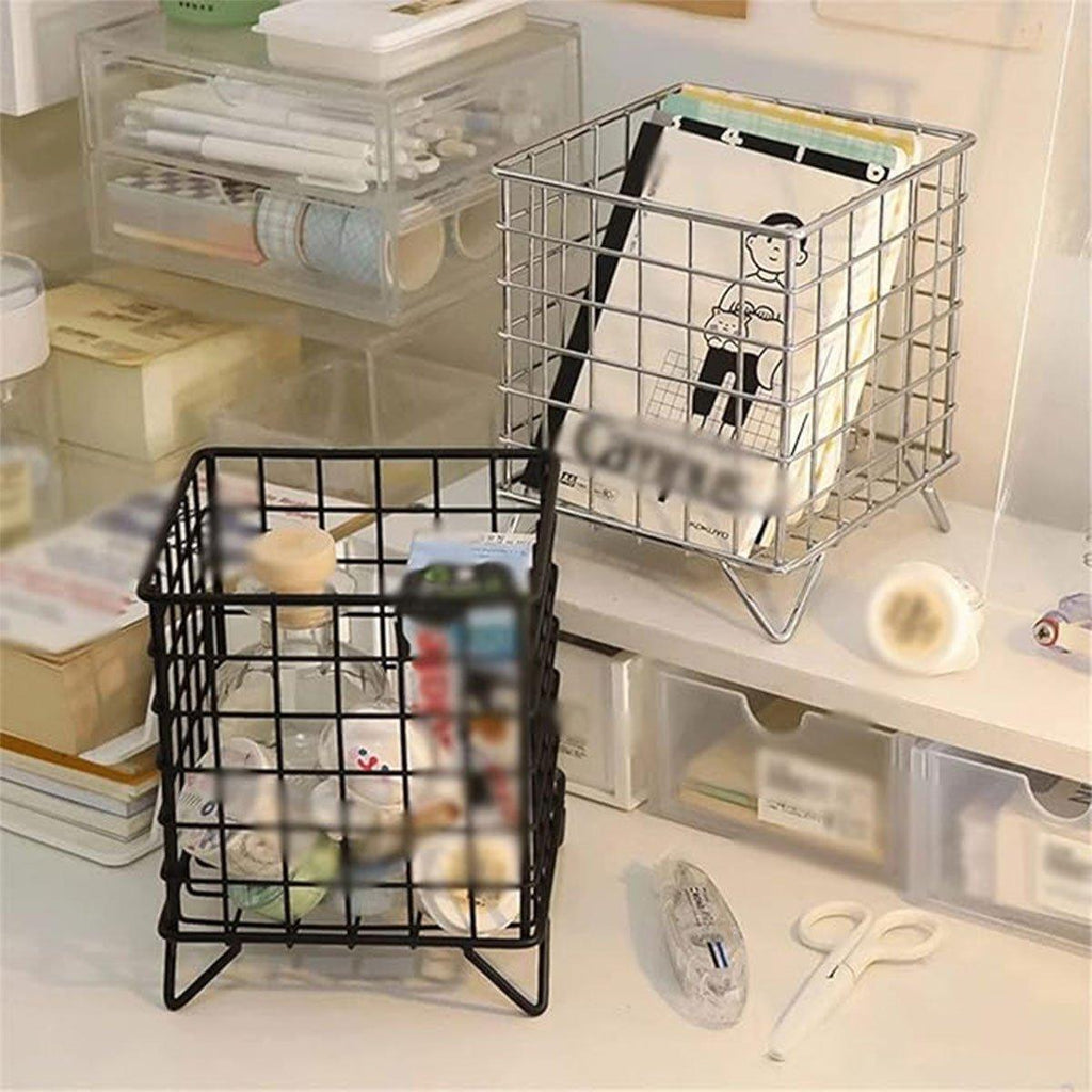Wrought Iron Storage Basket in Two Colours | StorageOZ