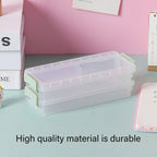 3 Pcs Clear Desktop Storage Boxes Six Colours | StorageOZ