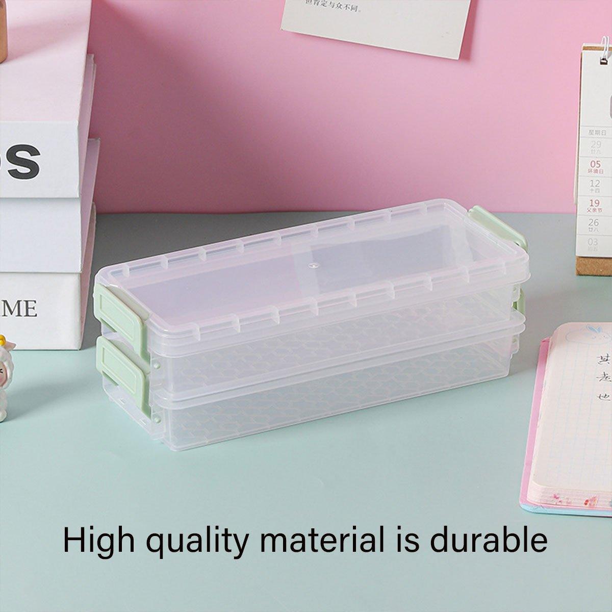 3 Pcs Clear Desktop Storage Boxes Six Colours | StorageOZ