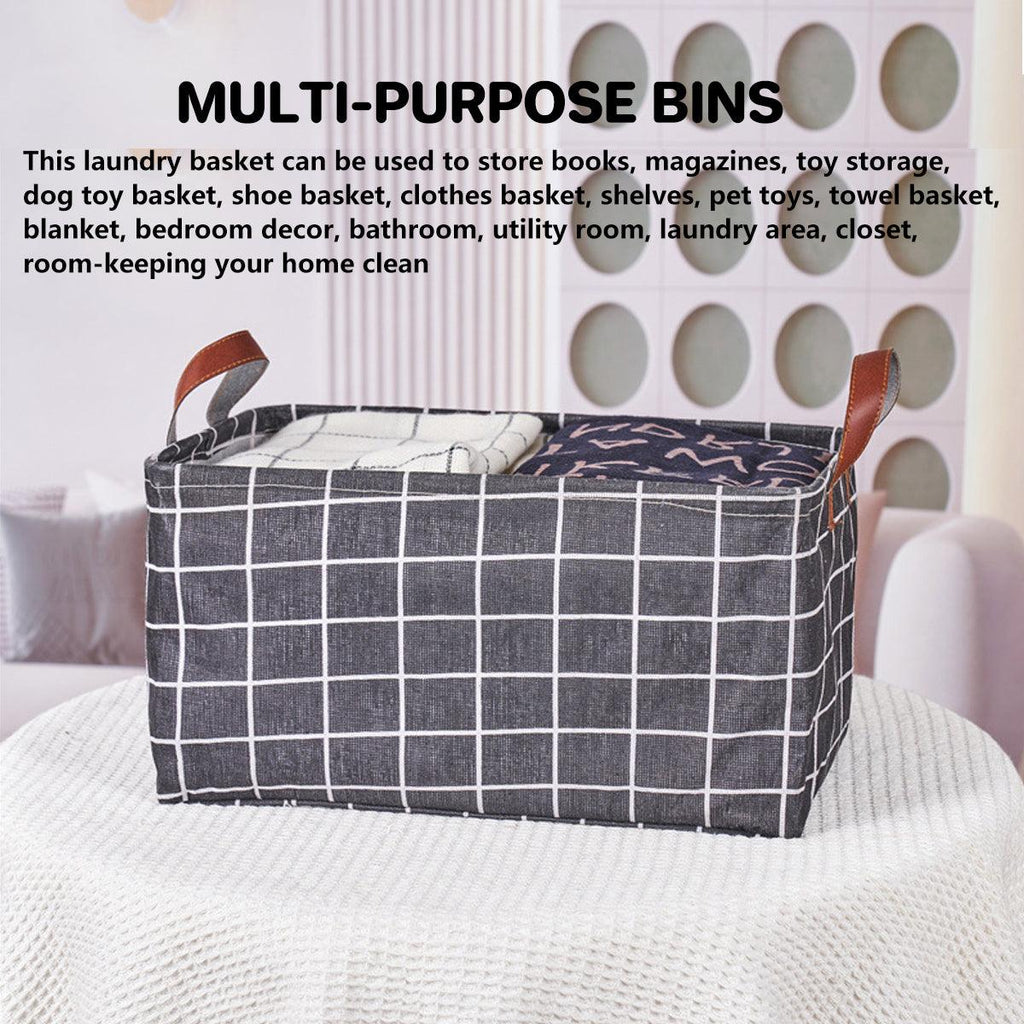 Cotton Linen Storage Baskets Six Prints Set | StorageOZ