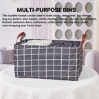 Cotton Linen Storage Baskets Six Prints Set | StorageOZ