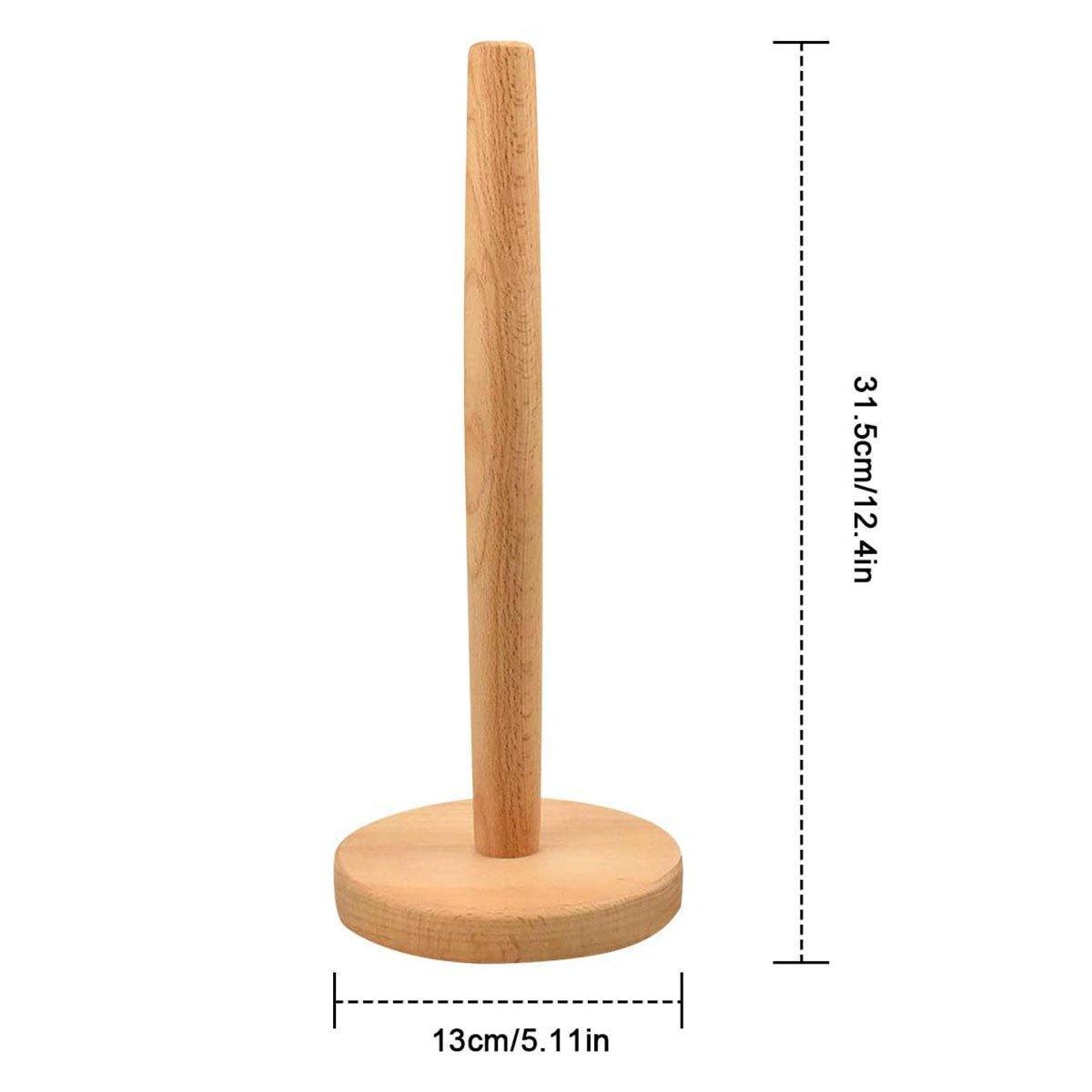 Beech Wood Vertical Paper Roll Holder Stand | StorageOZ