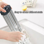 Foldable Stainless Steel Dish Drain Rack | StorageOZ