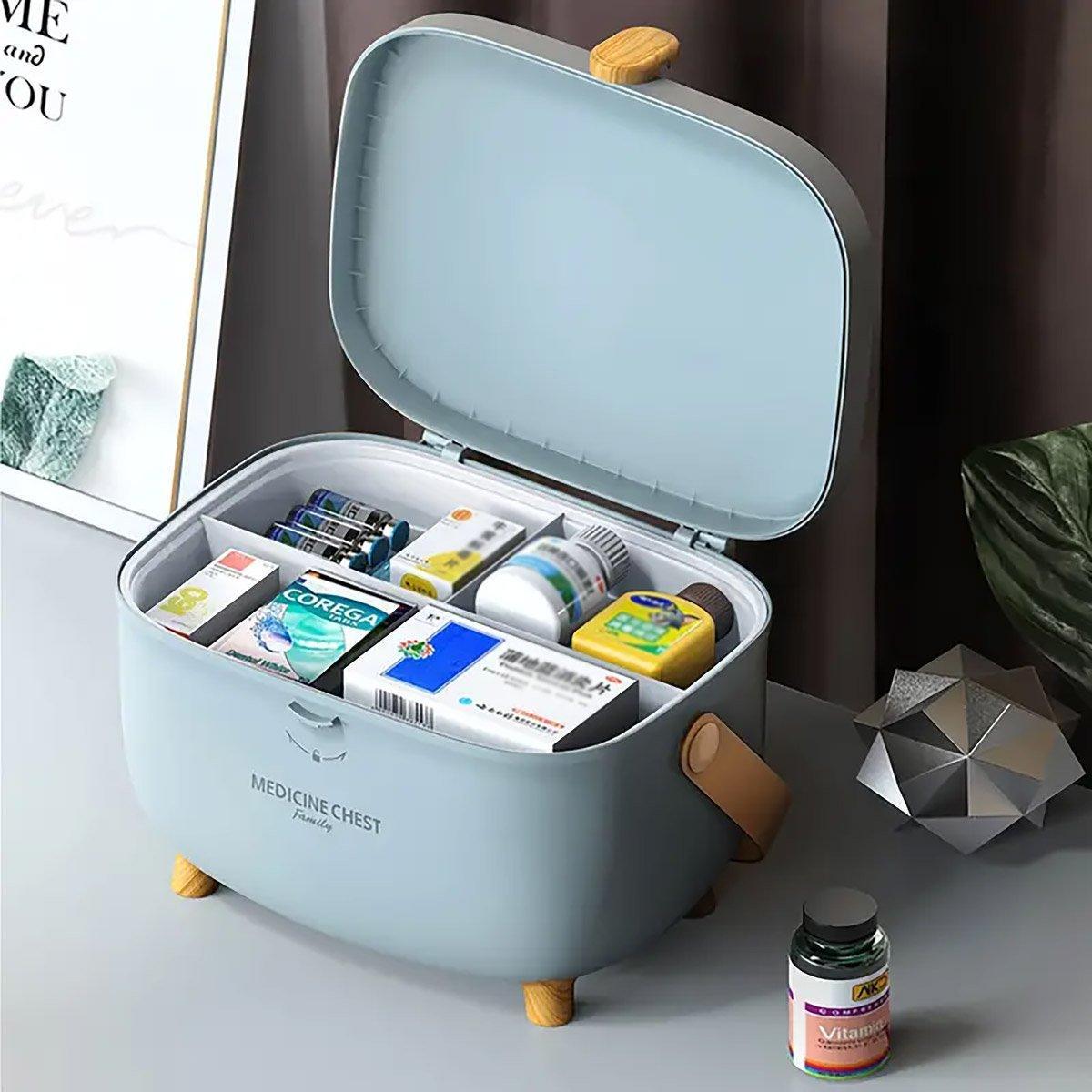 Double Layer Family Medicine Storage Box | StorageOZ