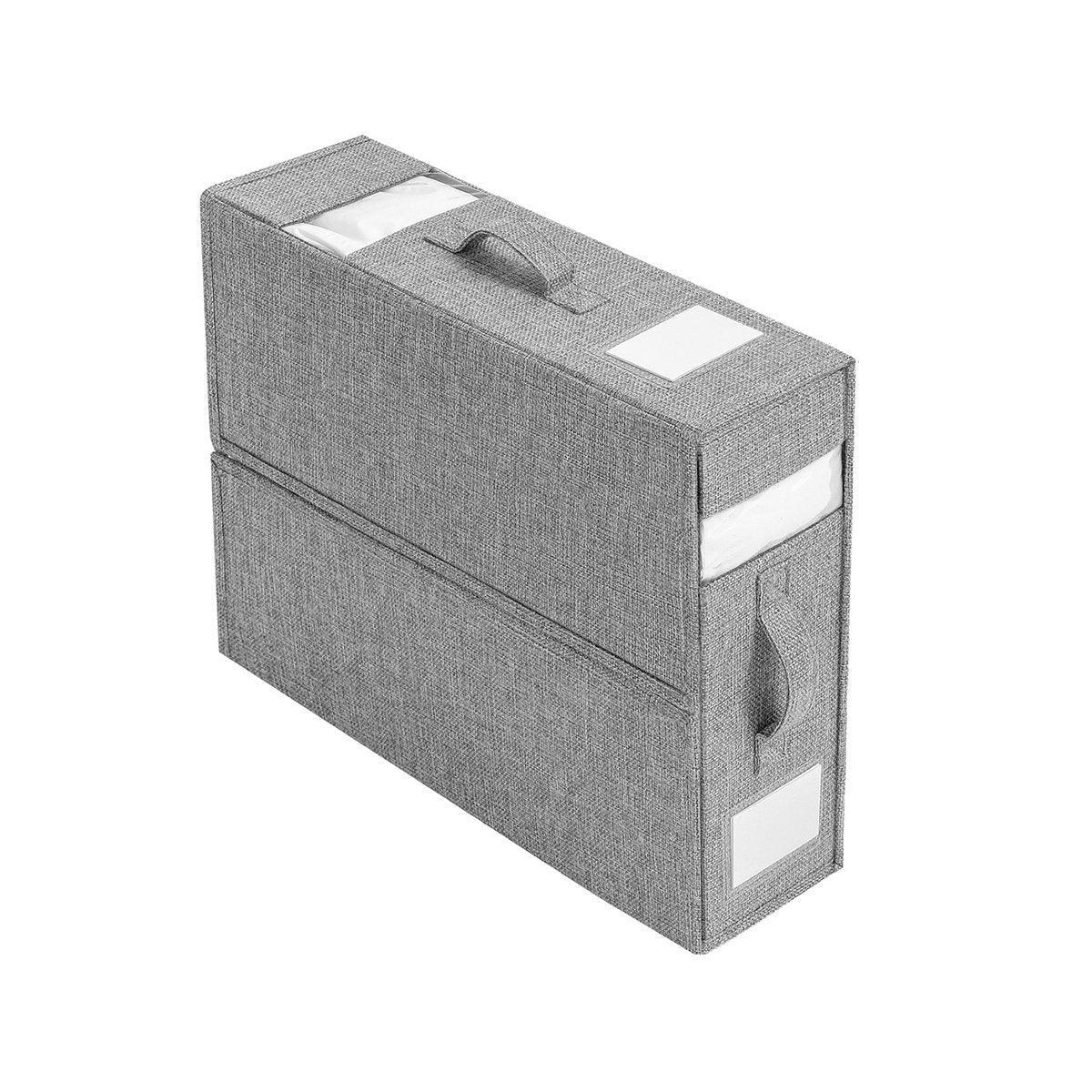 Fabric Storage Box with Window Four Colours | StorageOZ