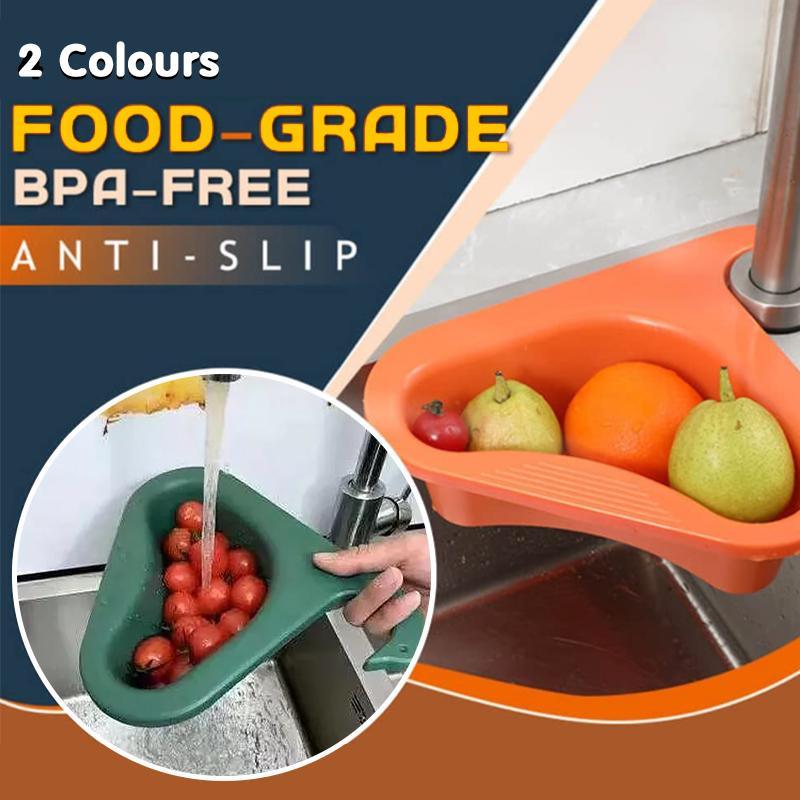Swan Faucet Drain Basket Green or Orange | StorageOZ