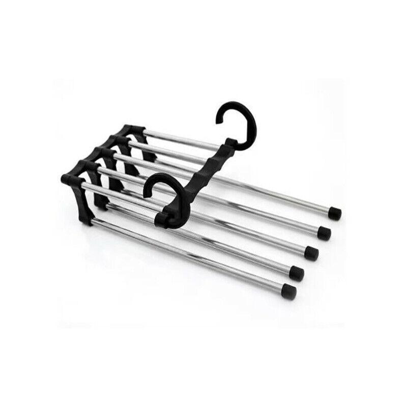 5 Bar Steel Pants Hanger Rack Two Colours | StorageOZ