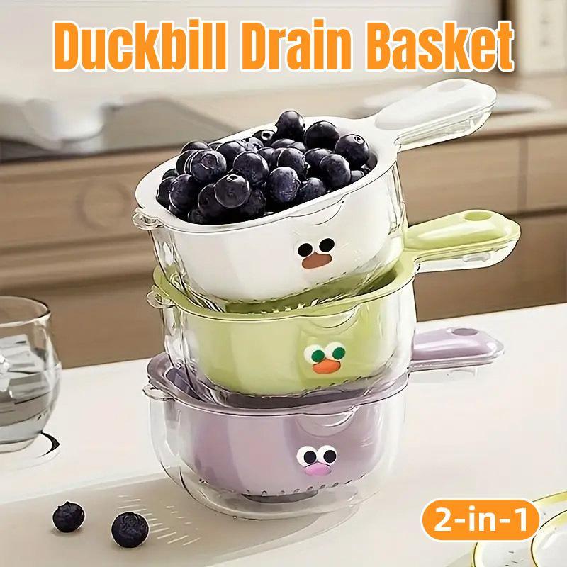 2 Pcs Duckbill Drain Basket Three Colours | StorageOZ