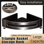 Single Tier Triangle Bathroom Storage Basket | StorageOZ