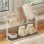 Two Layer Cup Drying Rack Two Sizes Rack | StorageOZ