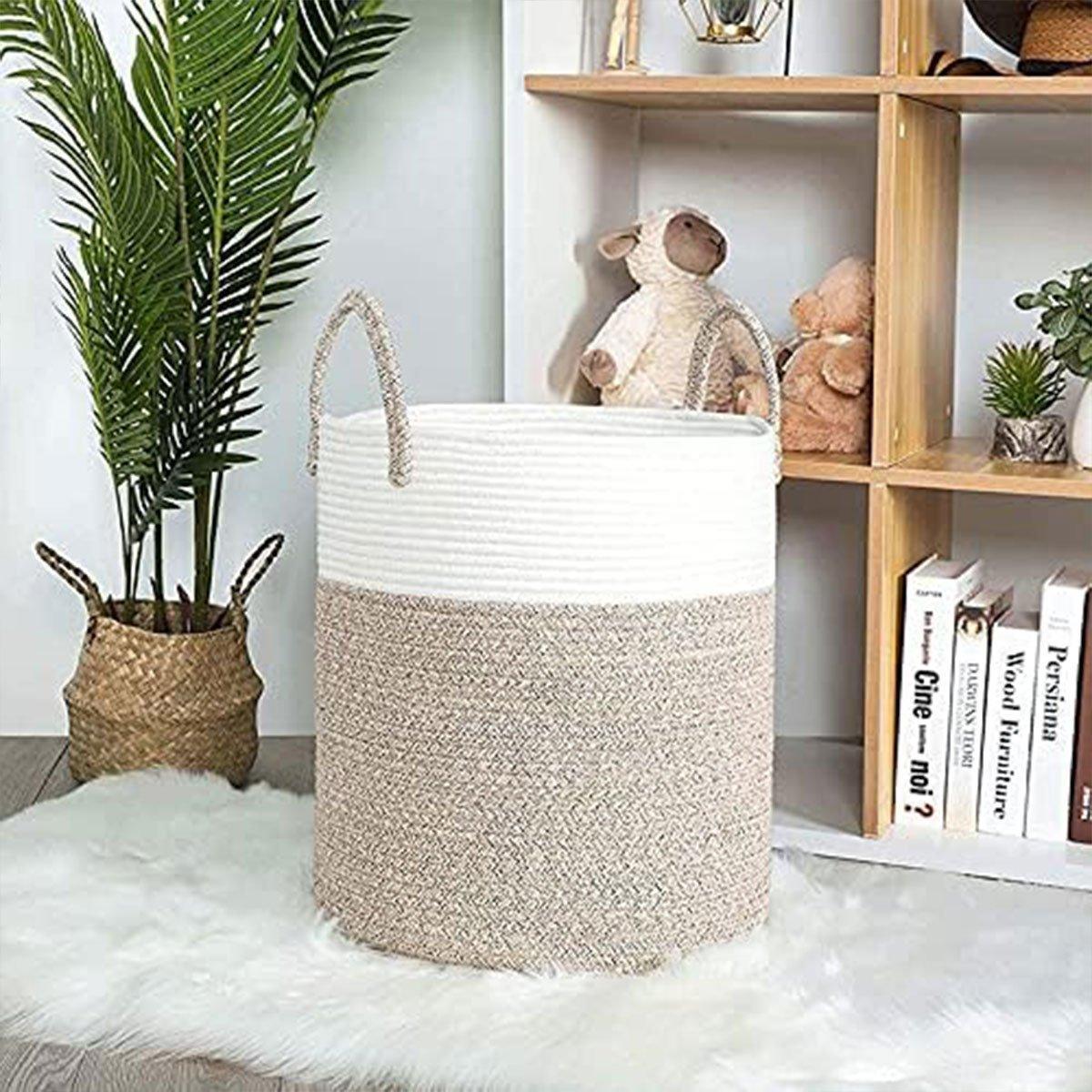 Cotton Rope Storage Basket Three Colourways | StorageOZ