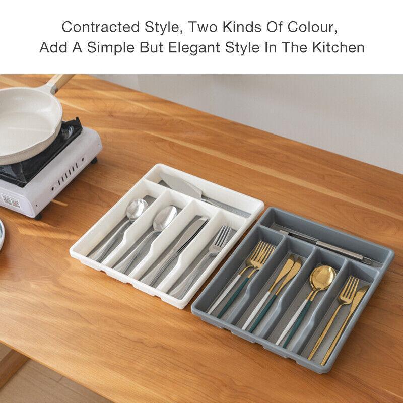 Kitchen Cutlery Drawer Tray in Two Colours | StorageOZ