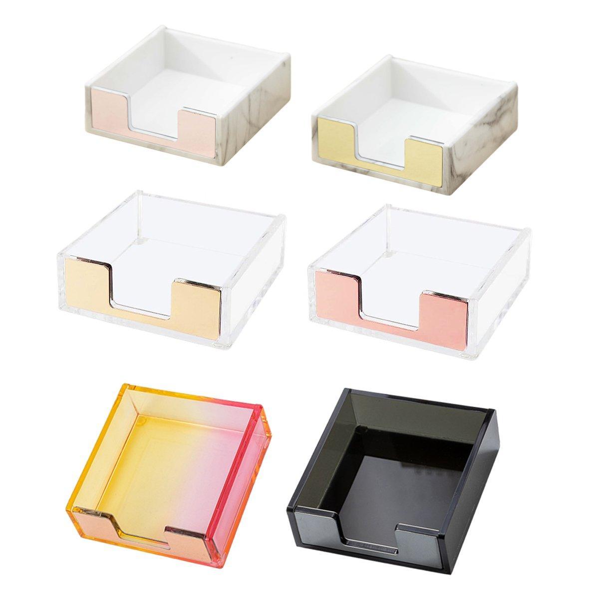 Sticky Note Desktop Box in Six Finishes Set | StorageOZ