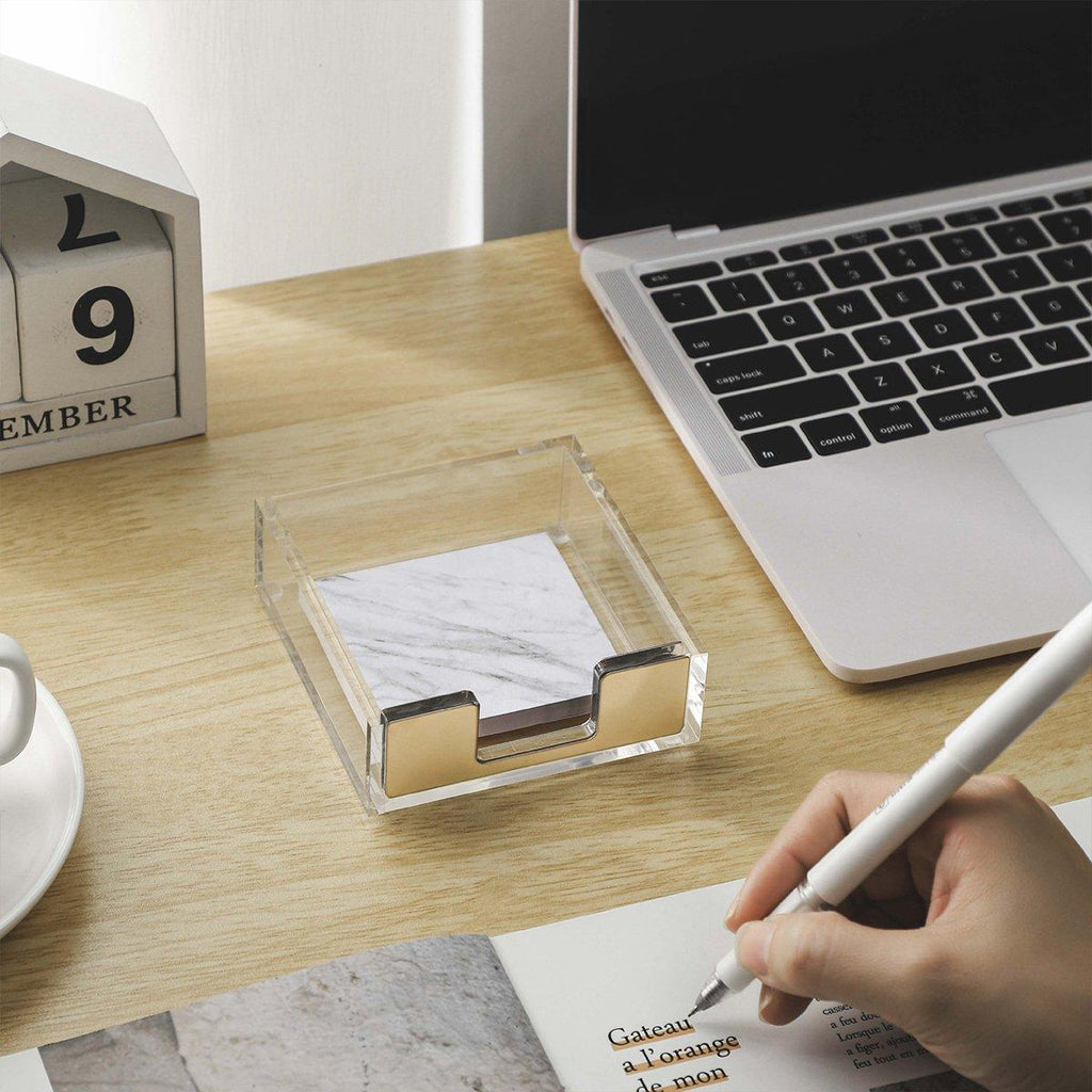 Sticky Note Desktop Box in Six Finishes Set | StorageOZ