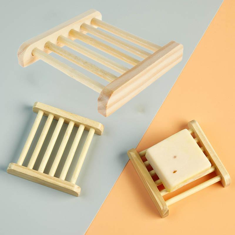 10 Pcs Bamboo Soap Holder Drain Rack Set | StorageOZ