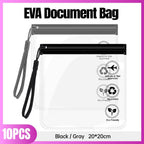 10 Pcs EVA Frosted Zipper Pouches Two Colours | StorageOZ