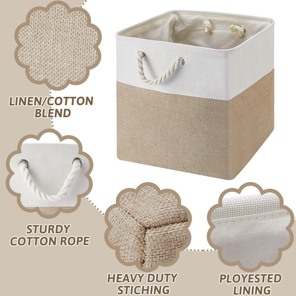 Foldable Linen Laundry Basket Six Colour Pairs | StorageOZ