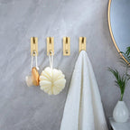 Stainless Steel Adhesive Hooks Gold or Silver | StorageOZ