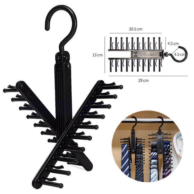 360 Rotating Tie Hanger Holds 20 Accessories | StorageOZ