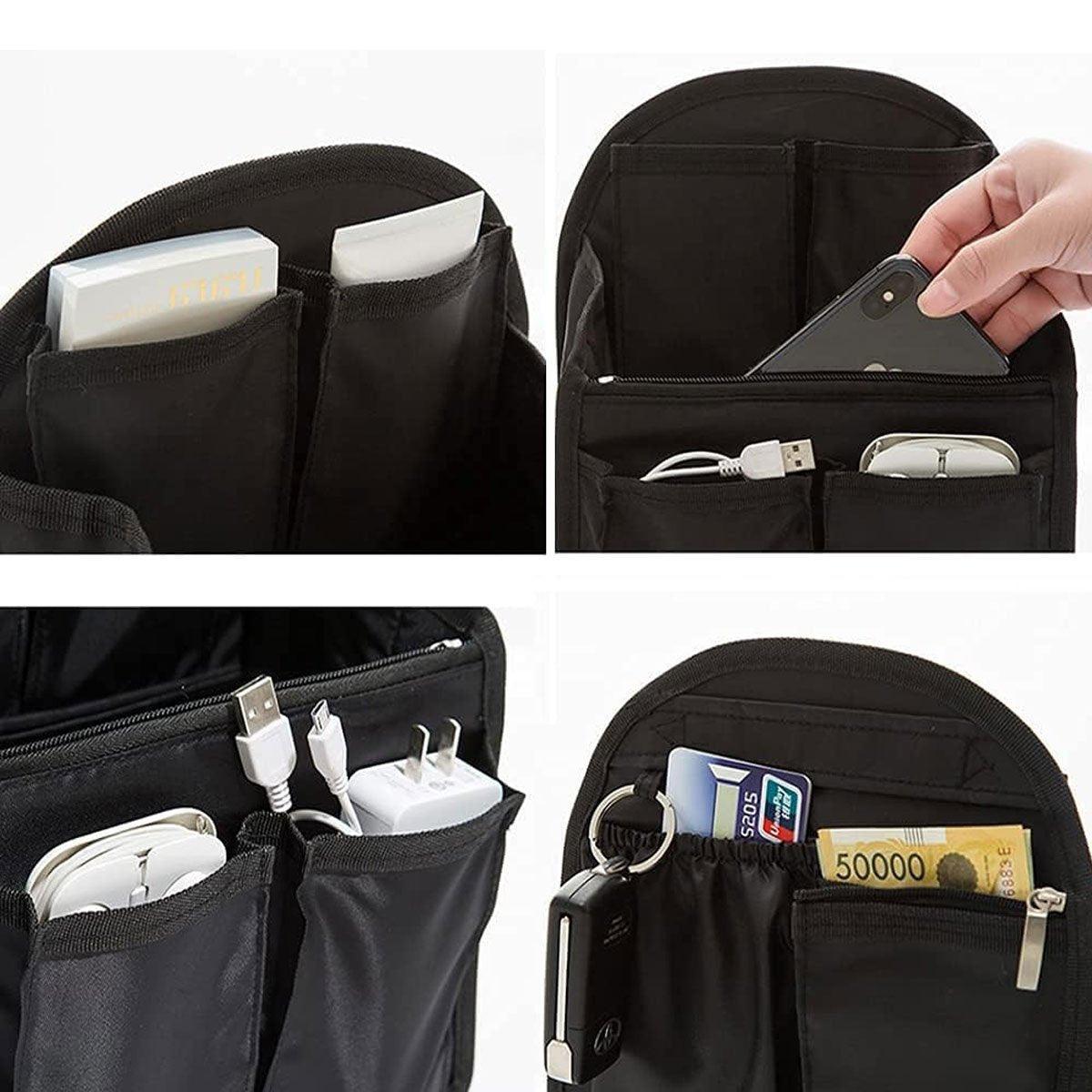 12 Pocket Travel Bag Insert in Six Colours | StorageOZ