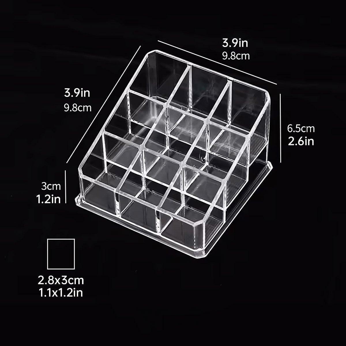 Clear Multi Grid Desktop Storage Box Organiser | StorageOZ