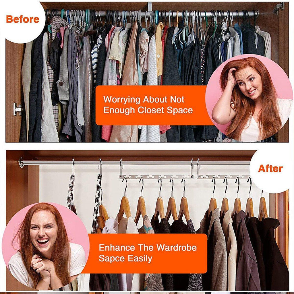 Metal Swivel Space Saving Hangers Four Packs | StorageOZ