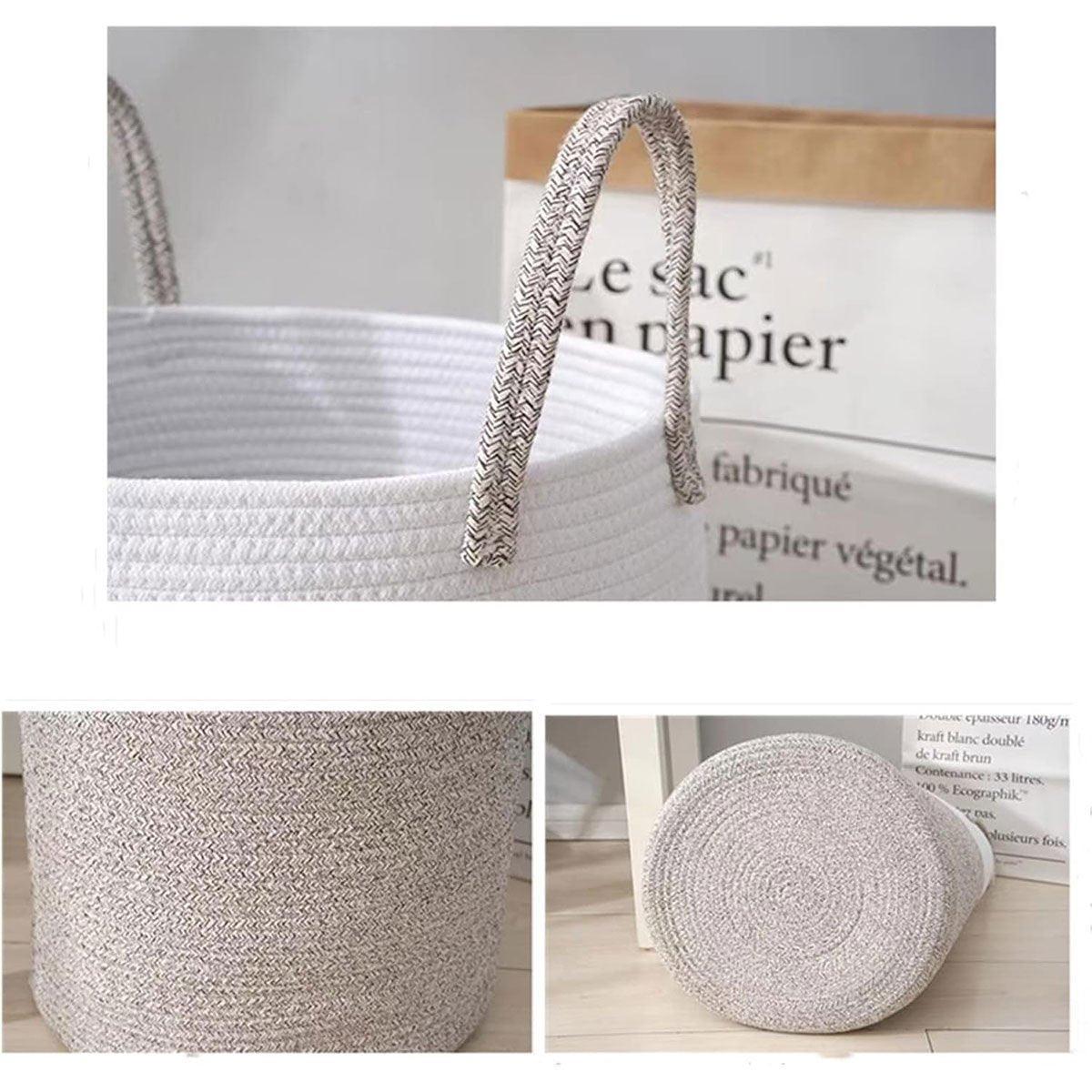 Cotton Rope Storage Basket Three Colourways | StorageOZ