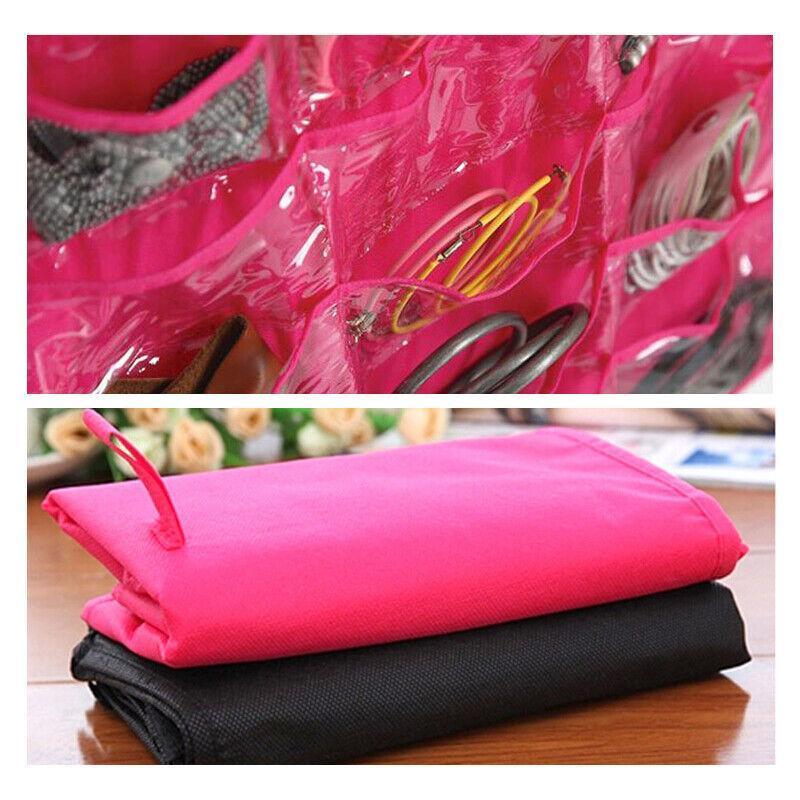 Double Sided Hanging Jewellery Organiser Bag | StorageOZ
