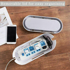 Lid Cable Management Box in Grey or White | StorageOZ