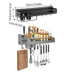 Punch Free Kitchen Wall Storage Rack Two Colours | StorageOZ