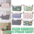 Cotton Linen Storage Baskets Six Prints Set | StorageOZ