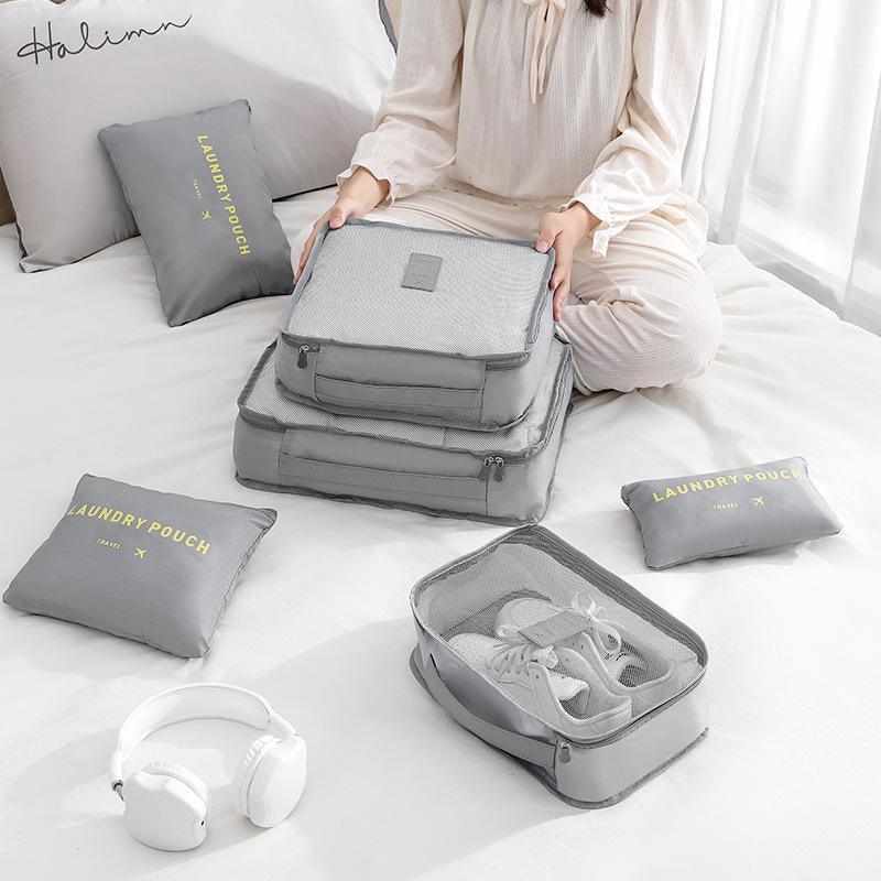 6 Pcs Luggage Organiser Set Seven Colours | StorageOZ