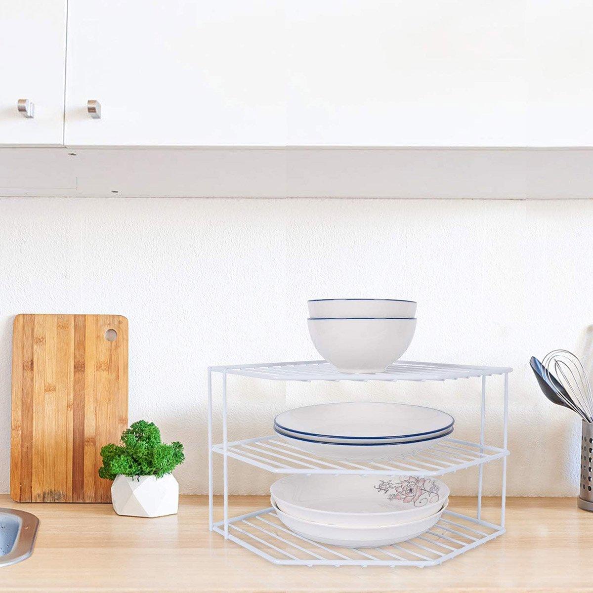Iron Kitchen Spice Plate Rack Two Colours | StorageOZ