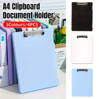 4 Pcs A4 Clipboard Folders in Three Colours | StorageOZ