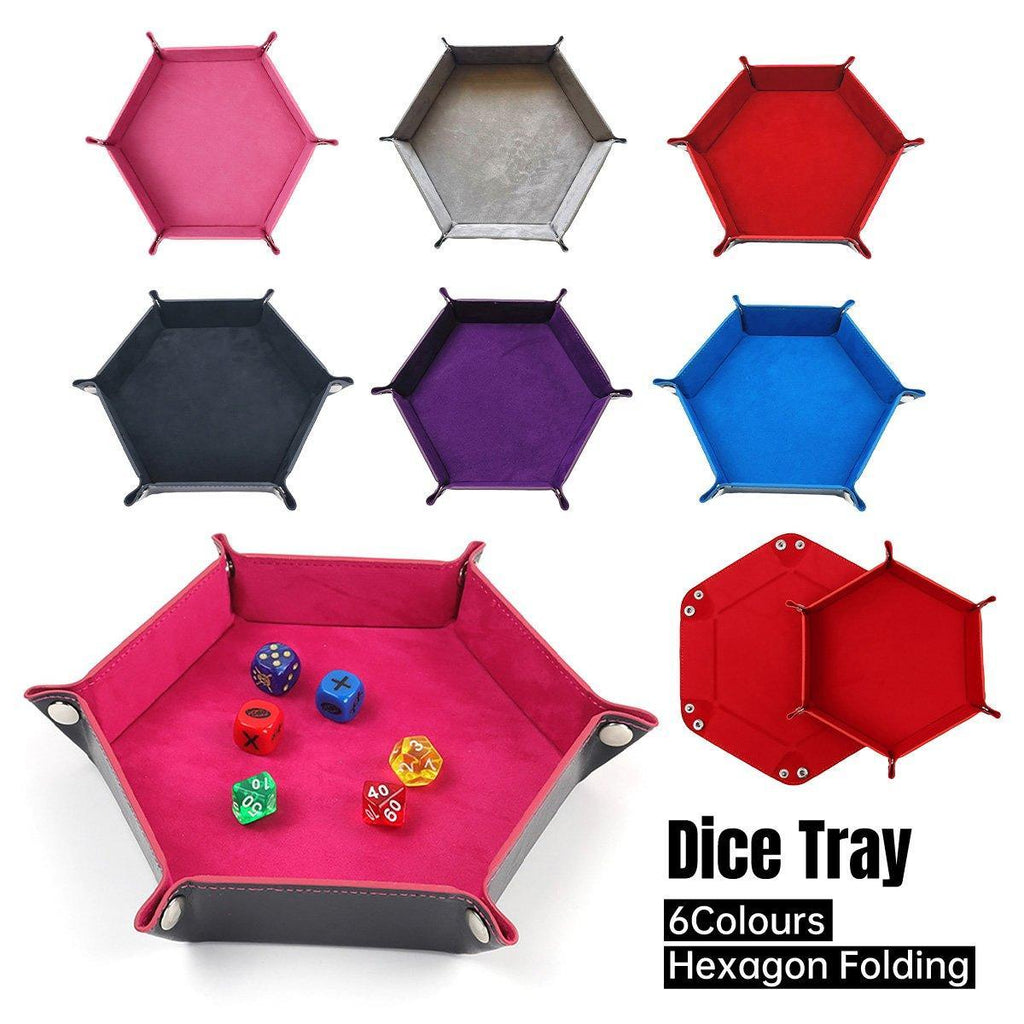 Hexagonal Velvet Folding Tray Six Colours | StorageOZ