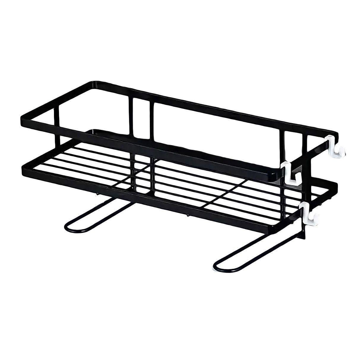 Stainless Bathroom Wall Storage Rack Two Colours | StorageOZ