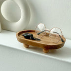 Wooden Oval Tray Home Storage Display Set | StorageOZ