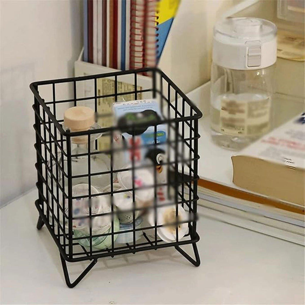 Wrought Iron Storage Basket in Two Colours | StorageOZ