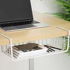 3 Pcs White Hanging Under Shelf Basket Set | StorageOZ