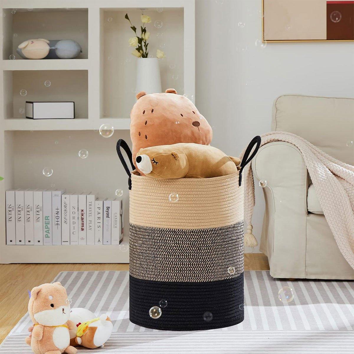 Cotton Rope Storage Basket Three Colourways | StorageOZ