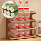 4 Tier Bamboo Cup Storage Rack for Counter | StorageOZ