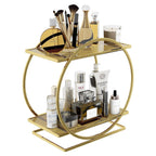 2 Tier Circular Cosmetics Rack Two Colours | StorageOZ