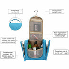 Waterproof Nylon Wash Bag with Hanging Hook | StorageOZ