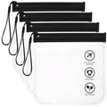10 Pcs EVA Frosted Zipper Pouches Two Colours | StorageOZ