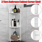 3 Tier Bathroom Corner Storage Shelf Rack | StorageOZ