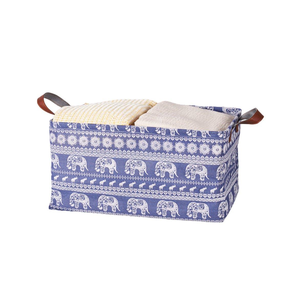 Cotton Linen Storage Baskets Six Prints Set | StorageOZ
